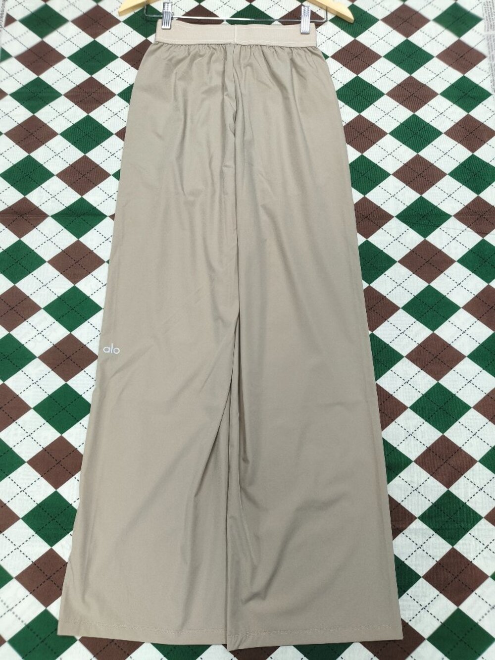 Alo Yoga High or Low Rise Suit Up Trouser💛Gravel Color Regular Length🧡NWT - Picture 8 of 9